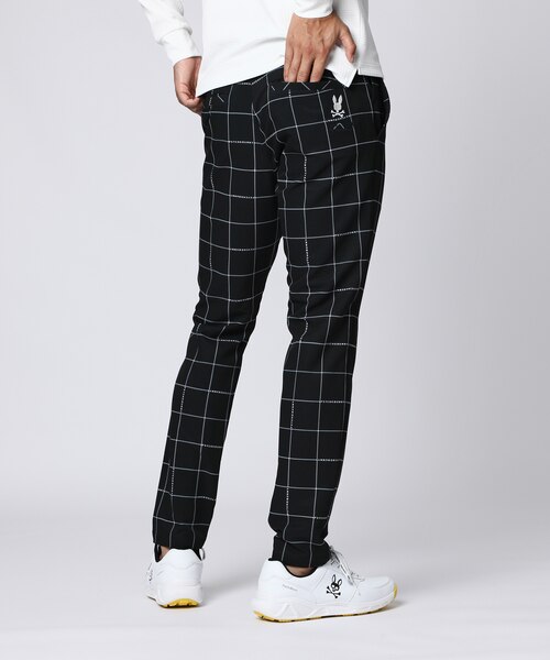 サイコバニー　チェック柄　スリムフィットパンツ サイコバニー チェック柄 スリムフィットパンツ