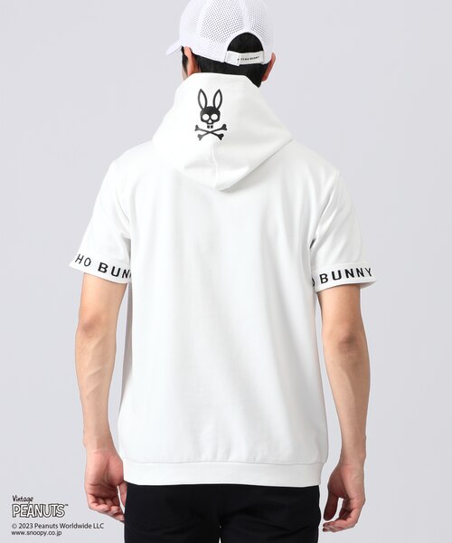 GOLF] Psychobunny × PEANUTSコラボ半袖 フーディ｜サイコバニーの
