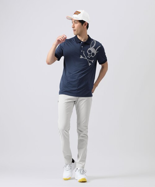 GOLF] WAVY CHECK ビッグロゴ 半袖 ポロシャツ｜サイコバニーの
