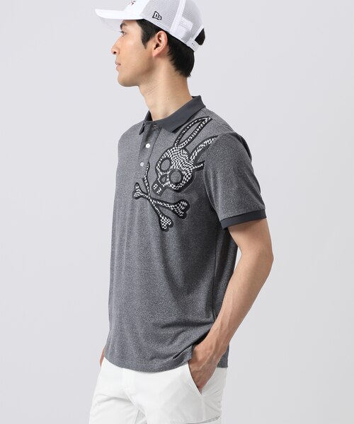 GOLF] WAVY CHECK ビッグロゴ 半袖 ポロシャツ｜サイコバニーの