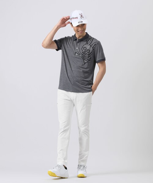 GOLF] WAVY CHECK ビッグロゴ 半袖 ポロシャツ｜サイコバニーの