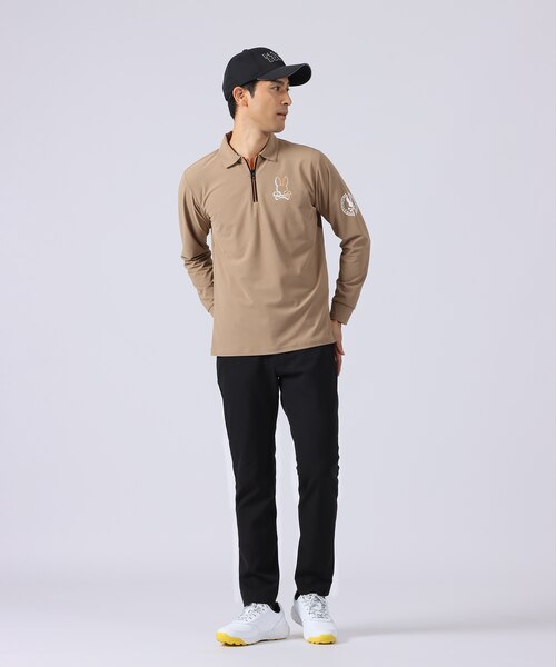 GOLF]ハーフジップロングスリーブ ポロシャツ｜サイコバニーの