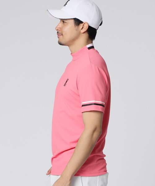 GOLF]スリーブライン モックネックTシャツ｜サイコバニーの