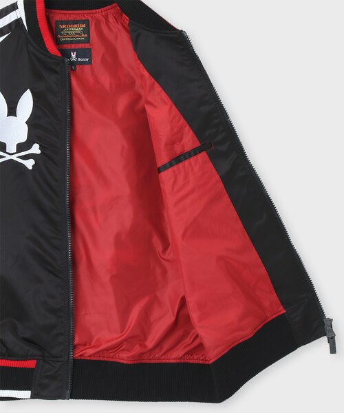 SKOOKUM × PsychoBunny コンビネーションバニー スカジャン｜サイコ