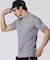 [GOLF]フラッグバニーロゴ メランジモックネックTシャツ