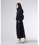 [WOMEN]フーデッド ロングワンピース
