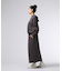 [WOMEN]フーデッド ロングワンピース
