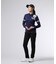 [GOLF][WOMEN]ラインスリーブロゴ　 モックネックＴシャツ