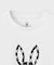 3DドットシルエットバニーTシャツ