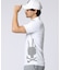 [GOLF]ビッグBUNNYプリント モックネックTシャツ