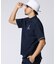 [GOLF]パイピングライン　 ナイロンショルダージップラグランTシャツ
