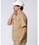 [GOLF]パイピングライン　 ナイロンショルダージップラグランTシャツ