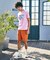 トロピカル アートワーク ピマコットンTシャツ