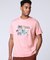 トロピカル アートワーク ピマコットンTシャツ