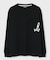 ワンポイントプリント ポケット 　ロンTEE