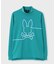 [GOLF]ラインモチーフ 裏起毛モックネック 　ロングスリーブTシャツ