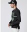 [GOLF]ラインモチーフ 裏起毛モックネック 　ロングスリーブTシャツ