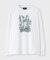 モザイクアウトラインバニー 　ロングスリーブTシャツ