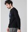 モザイクアウトラインバニー 　ロングスリーブTシャツ