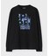 モザイクアウトラインバニー 　ロングスリーブTシャツ