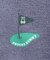 [GOLF]フラッグバニーロゴ メランジモックネックTシャツ