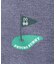 [GOLF]フラッグバニーロゴ メランジモックネックTシャツ