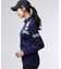 [GOLF][WOMEN]ラインスリーブロゴ　 モックネックＴシャツ