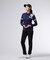 [GOLF][WOMEN]ラインスリーブロゴ　 モックネックＴシャツ