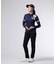 [GOLF][WOMEN]ラインスリーブロゴ　 モックネックＴシャツ