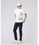 【公式】[GOLF] パイピング シルエットロゴ 　モックネックTシャツ