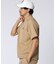 [GOLF]パイピングライン　 ナイロンショルダージップラグランTシャツ