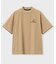 [GOLF]パイピングライン　 ナイロンショルダージップラグランTシャツ