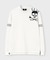 [GOLF]ラインスリーブロゴ　 モックネックＴシャツ