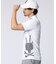 [GOLF]ビッグBUNNYプリント モックネックTシャツ