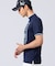 [GOLF]ラインモチーフ 　モックネックTシャツ