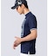 [GOLF]ラインモチーフ 　モックネックTシャツ