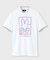 [GOLF]ラインモチーフ 　モックネックTシャツ
