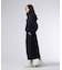 [WOMEN]フーデッド ロングワンピース