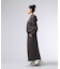 [WOMEN]フーデッド ロングワンピース