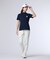 [GOLF][WOMEN]コントラストシグネチャーロゴ 　モックネックＴシャツ