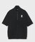 コンパクトパイル 　ハーフジップ Tシャツ[Luxury relax]