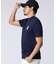[GOLF]コントラストシグネチャーロゴ　 モックネックＴシャツ
