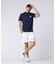 [GOLF]コントラストシグネチャーロゴ　 モックネックＴシャツ