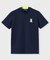 [GOLF]コントラストシグネチャーロゴ　 モックネックＴシャツ