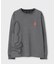 裏起毛 ビッグシルエットロゴ 　ロングスリーブTシャツ