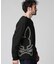 裏起毛 ビッグシルエットロゴ 　ロングスリーブTシャツ