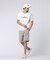 [GOLF]シルエットバニー 　ラバーストライプロゴ スウェットTシャツ