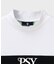 [GOLF]モダングラフィック 　バイカラーモックネックTシャツ