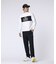 [GOLF]モダングラフィック 　バイカラーモックネックTシャツ