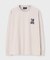 ロングスリーブ　モザイクステッチバニーTシャツ